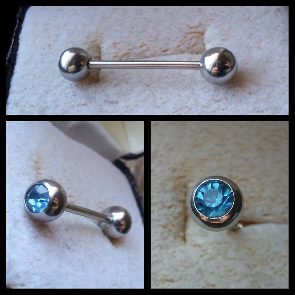 415 Stainless Steel Barbell  L Piercing Body Jewelry